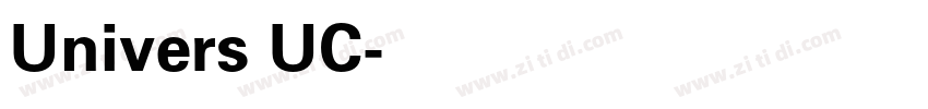 Univers UC字体转换